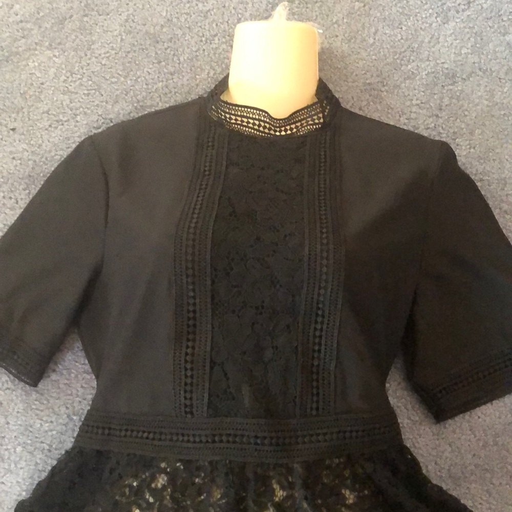 Zara woman lace black shirt - Picture 2 of 3